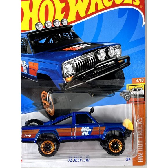 Hot Wheels 2025 Jeep J10 Blue Truck HW Hot Trucks Series New on Card - Picture 3 of 7